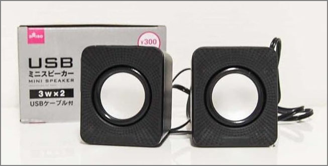 ダイソー300円スピーカーの写真 Daiso 300yen speaker photo